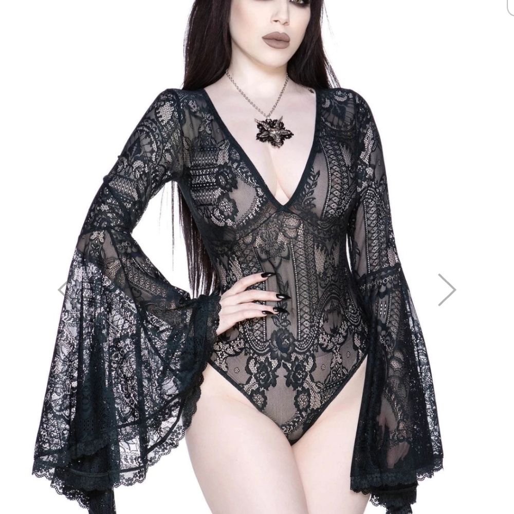 Killstar Fatal Attraction bodysuit [Emerald]